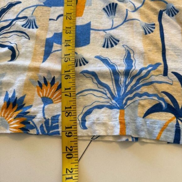 Nicole Miller Beachy Linen Top Sz M Coastal, Summer, Vacation - Picture 11 of 11